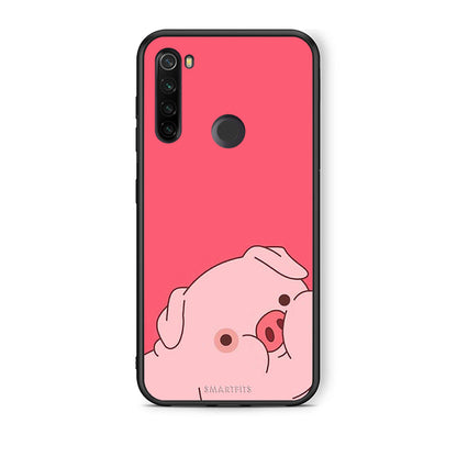 Xiaomi Redmi Note 8T Pig Love 1 Θήκη Αγίου Βαλεντίνου από τη Smartfits με σχέδιο στο πίσω μέρος και μαύρο περίβλημα | Smartphone case with colorful back and black bezels by Smartfits