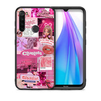 Thumbnail for Θήκη Xiaomi Redmi Note 8T Pink Love από τη Smartfits με σχέδιο στο πίσω μέρος και μαύρο περίβλημα | Xiaomi Redmi Note 8 Pink Love case with colorful back and black bezels