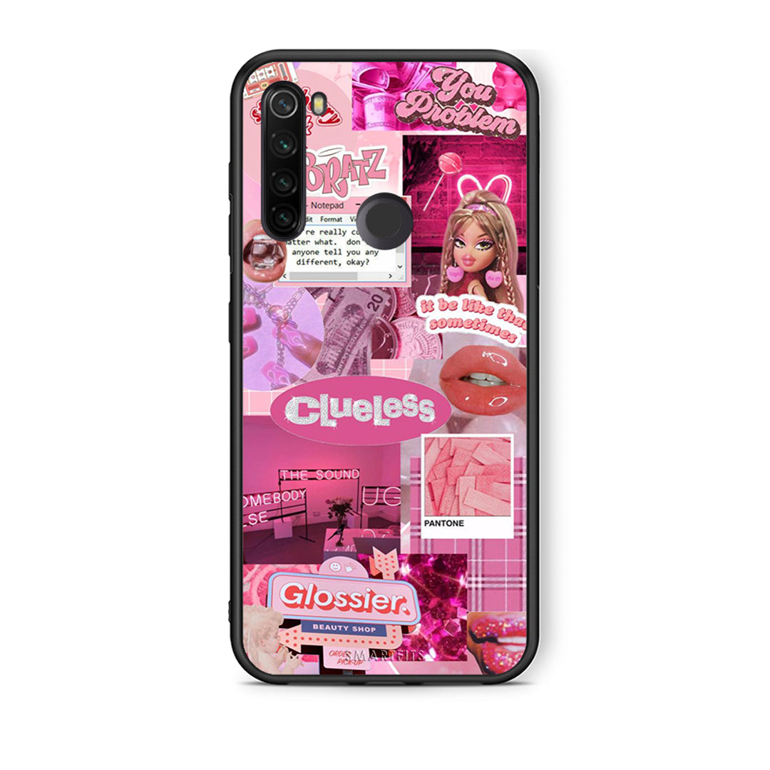 Xiaomi Redmi Note 8T Pink Love Θήκη Αγίου Βαλεντίνου από τη Smartfits με σχέδιο στο πίσω μέρος και μαύρο περίβλημα | Smartphone case with colorful back and black bezels by Smartfits