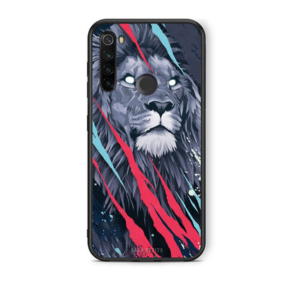 4 - Xiaomi Redmi Note 8T Lion Designer PopArt case, cover, bumper