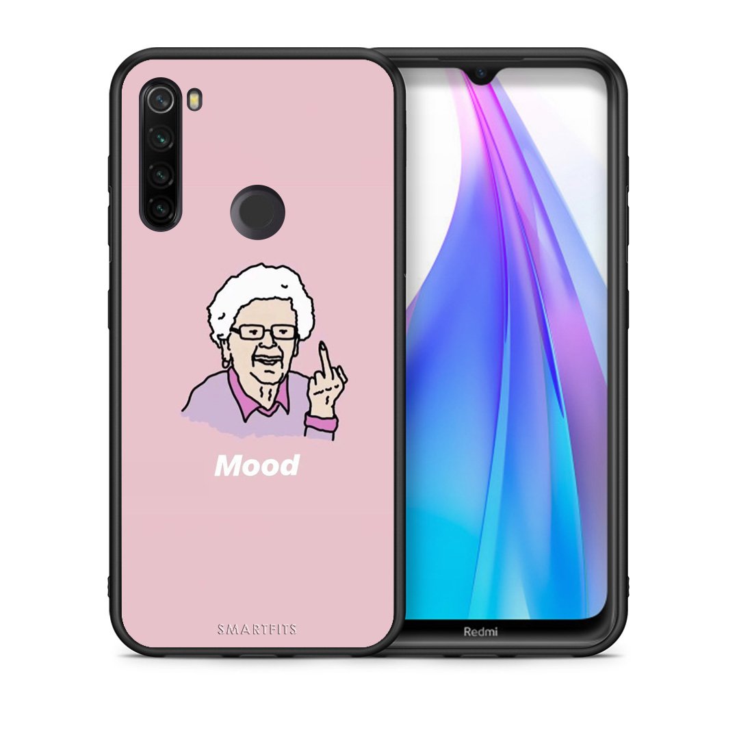 Θήκη Xiaomi Redmi Note 8T Mood PopArt από τη Smartfits με σχέδιο στο πίσω μέρος και μαύρο περίβλημα | Xiaomi Redmi Note 8T Mood PopArt case with colorful back and black bezels