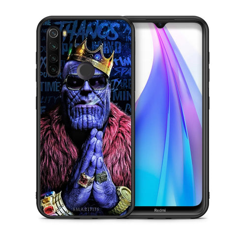 Θήκη Xiaomi Redmi Note 8T Thanos PopArt από τη Smartfits με σχέδιο στο πίσω μέρος και μαύρο περίβλημα | Xiaomi Redmi Note 8T Thanos PopArt case with colorful back and black bezels