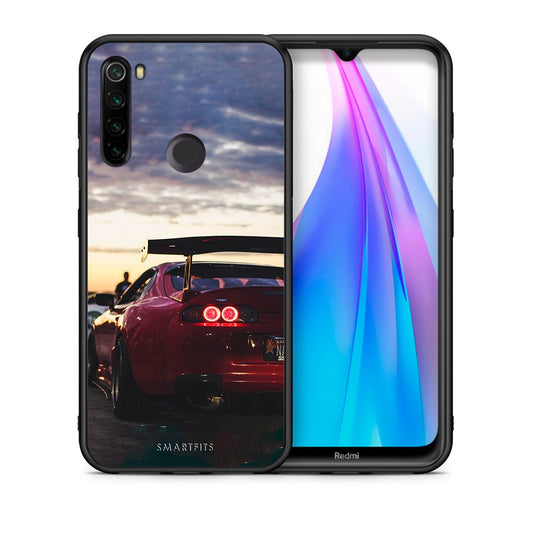 Θήκη Xiaomi Redmi Note 8T Racing Supra από τη Smartfits με σχέδιο στο πίσω μέρος και μαύρο περίβλημα | Xiaomi Redmi Note 8 Racing Supra case with colorful back and black bezels