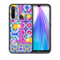 Thumbnail for Θήκη Xiaomi Redmi Note 8T Retro Spring από τη Smartfits με σχέδιο στο πίσω μέρος και μαύρο περίβλημα | Xiaomi Redmi Note 8 Retro Spring case with colorful back and black bezels