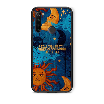 Xiaomi Redmi Note 8T Screaming Sky θήκη από τη Smartfits με σχέδιο στο πίσω μέρος και μαύρο περίβλημα | Smartphone case with colorful back and black bezels by Smartfits
