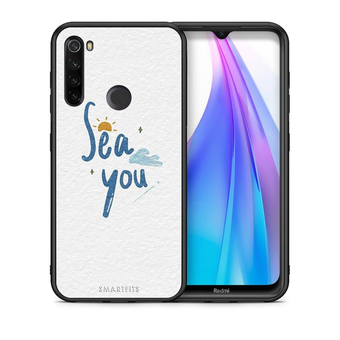 Θήκη Xiaomi Redmi Note 8T Sea You από τη Smartfits με σχέδιο στο πίσω μέρος και μαύρο περίβλημα | Xiaomi Redmi Note 8 Sea You case with colorful back and black bezels