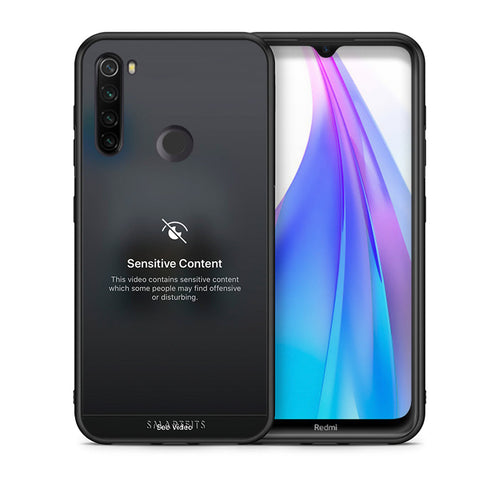 Θήκη Xiaomi Redmi Note 8T Sensitive Content από τη Smartfits με σχέδιο στο πίσω μέρος και μαύρο περίβλημα | Xiaomi Redmi Note 8 Sensitive Content case with colorful back and black bezels