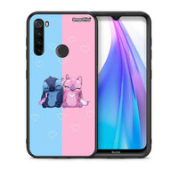 Thumbnail for Θήκη Xiaomi Redmi Note 8T Stitch And Angel από τη Smartfits με σχέδιο στο πίσω μέρος και μαύρο περίβλημα | Xiaomi Redmi Note 8 Stitch And Angel case with colorful back and black bezels