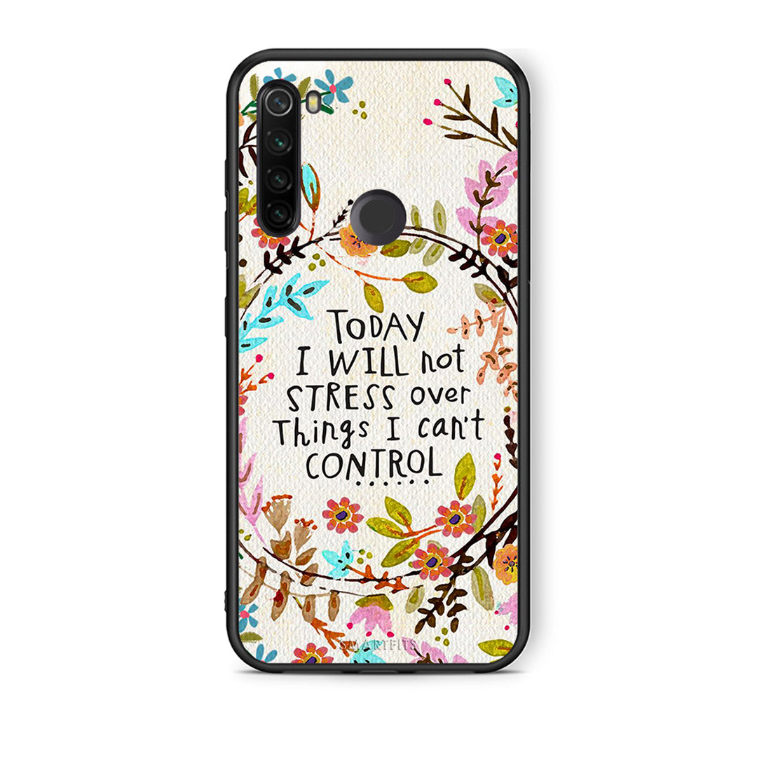 Xiaomi Redmi Note 8T Stress Over θήκη από τη Smartfits με σχέδιο στο πίσω μέρος και μαύρο περίβλημα | Smartphone case with colorful back and black bezels by Smartfits