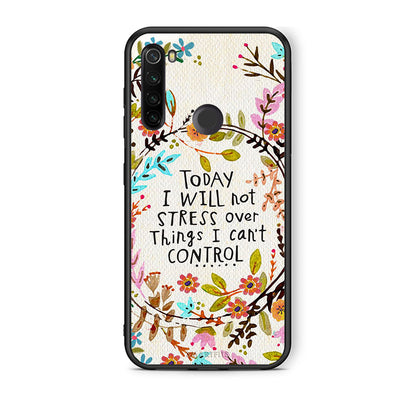 Xiaomi Redmi Note 8T Stress Over θήκη από τη Smartfits με σχέδιο στο πίσω μέρος και μαύρο περίβλημα | Smartphone case with colorful back and black bezels by Smartfits