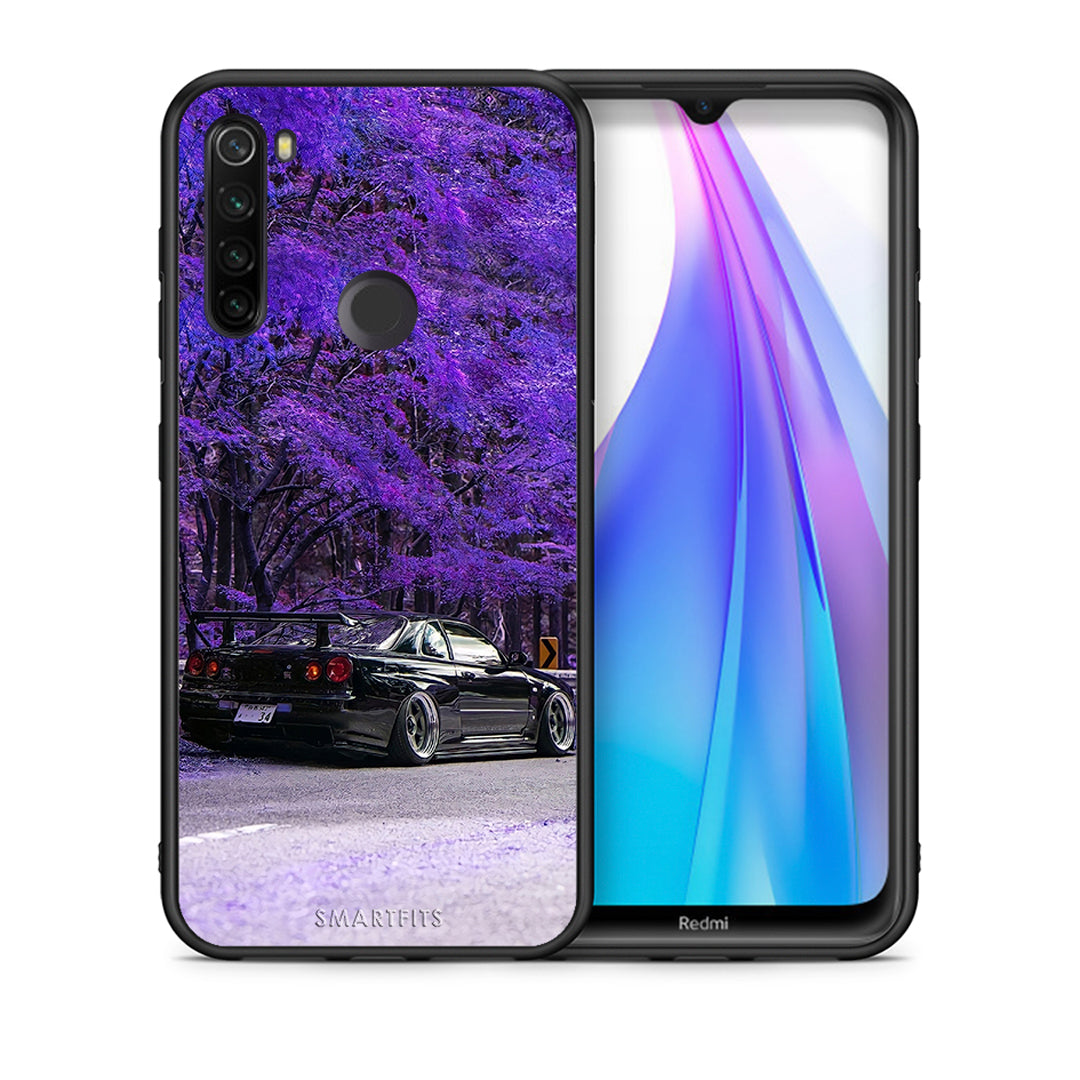 Θήκη Αγίου Βαλεντίνου Xiaomi Redmi Note 8T Super Car από τη Smartfits με σχέδιο στο πίσω μέρος και μαύρο περίβλημα | Xiaomi Redmi Note 8 Super Car case with colorful back and black bezels