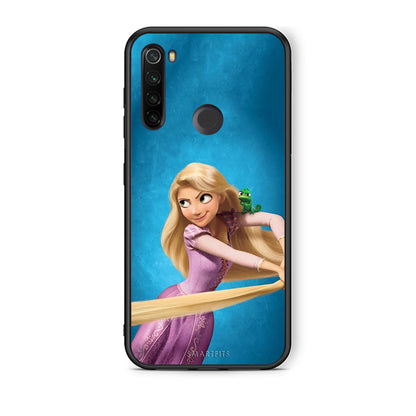 Xiaomi Redmi Note 8T Tangled 2 Θήκη Αγίου Βαλεντίνου από τη Smartfits με σχέδιο στο πίσω μέρος και μαύρο περίβλημα | Smartphone case with colorful back and black bezels by Smartfits