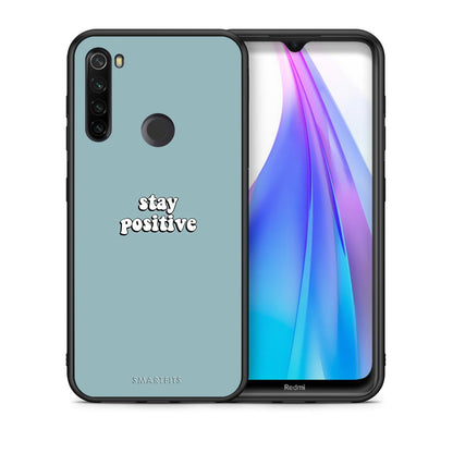 Θήκη Xiaomi Redmi Note 8T Positive Text από τη Smartfits με σχέδιο στο πίσω μέρος και μαύρο περίβλημα | Xiaomi Redmi Note 8T Positive Text case with colorful back and black bezels