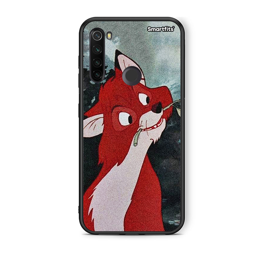 Xiaomi Redmi Note 8T Tod And Vixey Love 1 θήκη από τη Smartfits με σχέδιο στο πίσω μέρος και μαύρο περίβλημα | Smartphone case with colorful back and black bezels by Smartfits