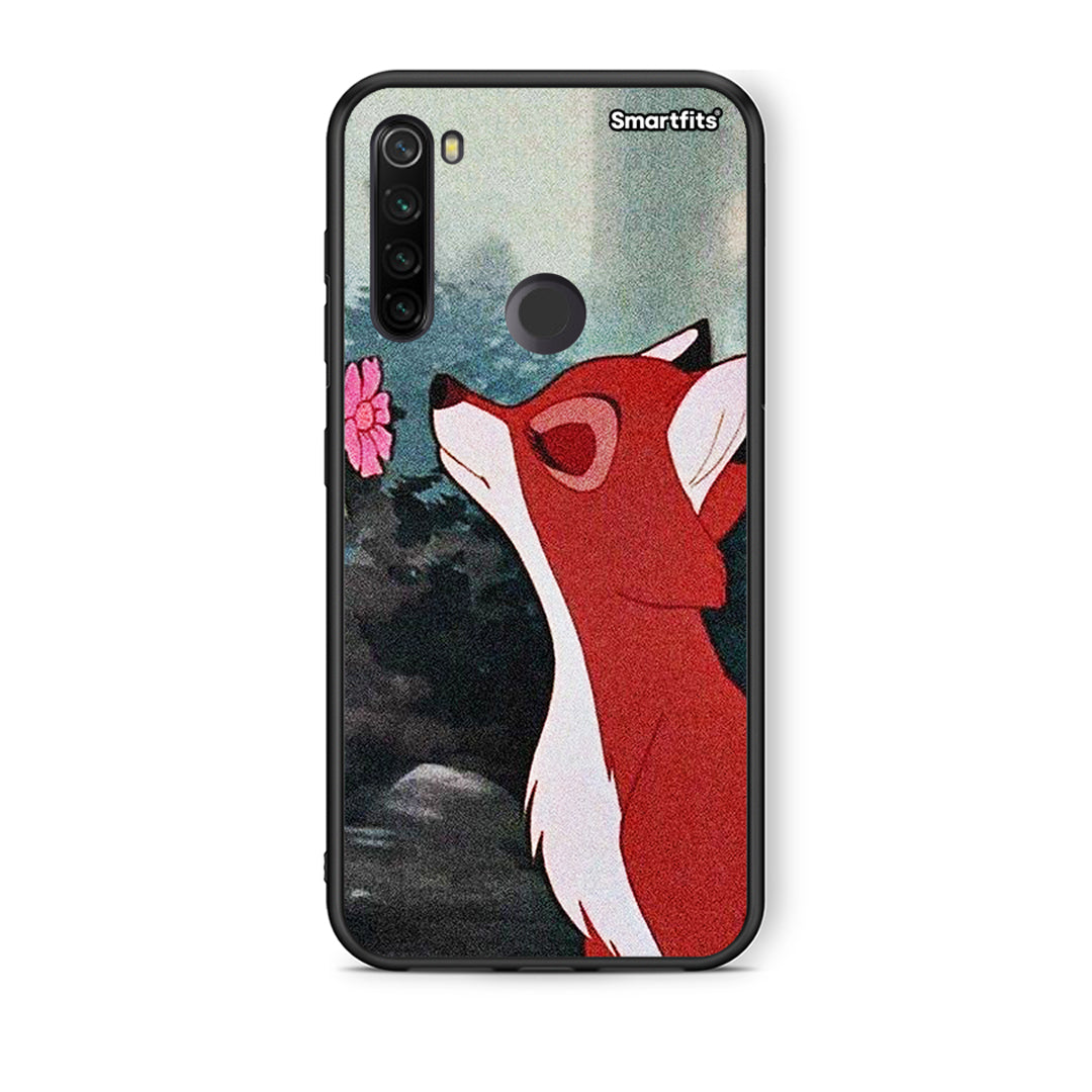 Xiaomi Redmi Note 8T Tod And Vixey Love 2 θήκη από τη Smartfits με σχέδιο στο πίσω μέρος και μαύρο περίβλημα | Smartphone case with colorful back and black bezels by Smartfits