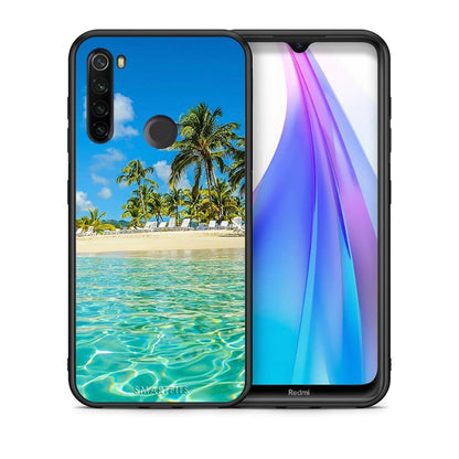 Θήκη Xiaomi Redmi Note 8T Tropical Vibes από τη Smartfits με σχέδιο στο πίσω μέρος και μαύρο περίβλημα | Xiaomi Redmi Note 8 Tropical Vibes case with colorful back and black bezels