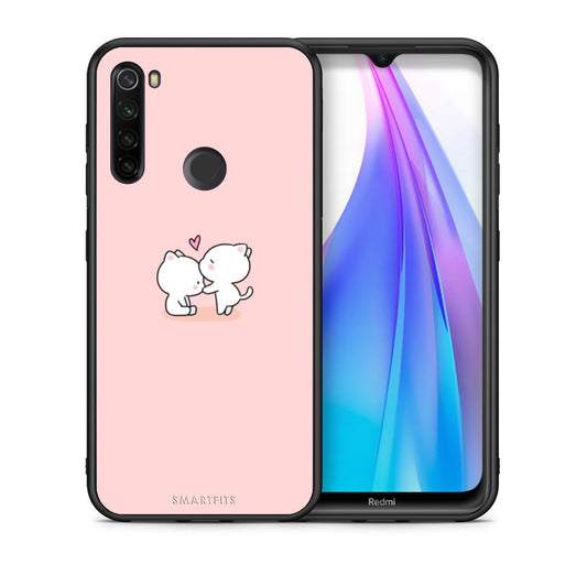 Θήκη Xiaomi Redmi Note 8T Love Valentine από τη Smartfits με σχέδιο στο πίσω μέρος και μαύρο περίβλημα | Xiaomi Redmi Note 8T Love Valentine case with colorful back and black bezels