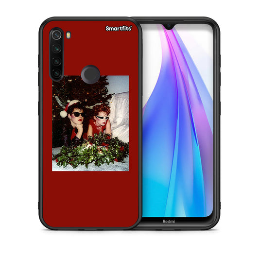 Θήκη Xiaomi Redmi Note 8T Waiting For Xmas από τη Smartfits με σχέδιο στο πίσω μέρος και μαύρο περίβλημα | Xiaomi Redmi Note 8 Waiting For Xmas case with colorful back and black bezels