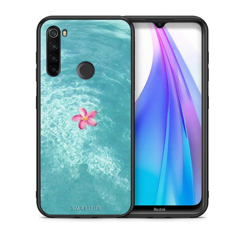 Θήκη Xiaomi Redmi Note 8T Water Flower από τη Smartfits με σχέδιο στο πίσω μέρος και μαύρο περίβλημα | Xiaomi Redmi Note 8 Water Flower case with colorful back and black bezels