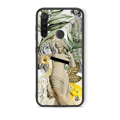 Xiaomi Redmi Note 8T Woman Statue θήκη από τη Smartfits με σχέδιο στο πίσω μέρος και μαύρο περίβλημα | Smartphone case with colorful back and black bezels by Smartfits
