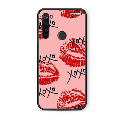 Xiaomi Redmi Note 8T XOXO Lips θήκη από τη Smartfits με σχέδιο στο πίσω μέρος και μαύρο περίβλημα | Smartphone case with colorful back and black bezels by Smartfits