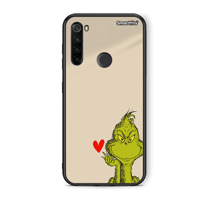 Xiaomi Redmi Note 8T Xmas Grinch θήκη από τη Smartfits με σχέδιο στο πίσω μέρος και μαύρο περίβλημα | Smartphone case with colorful back and black bezels by Smartfits