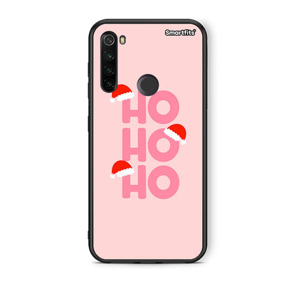 Xiaomi Redmi Note 8T Xmas Ho Ho Ho θήκη από τη Smartfits με σχέδιο στο πίσω μέρος και μαύρο περίβλημα | Smartphone case with colorful back and black bezels by Smartfits