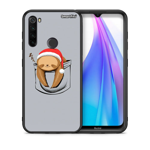 Θήκη Xiaomi Redmi Note 8T Xmas Zzzz από τη Smartfits με σχέδιο στο πίσω μέρος και μαύρο περίβλημα | Xiaomi Redmi Note 8 Xmas Zzzz case with colorful back and black bezels