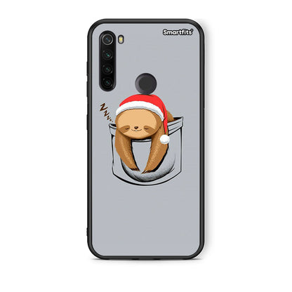 Xiaomi Redmi Note 8T Xmas Zzzz θήκη από τη Smartfits με σχέδιο στο πίσω μέρος και μαύρο περίβλημα | Smartphone case with colorful back and black bezels by Smartfits
