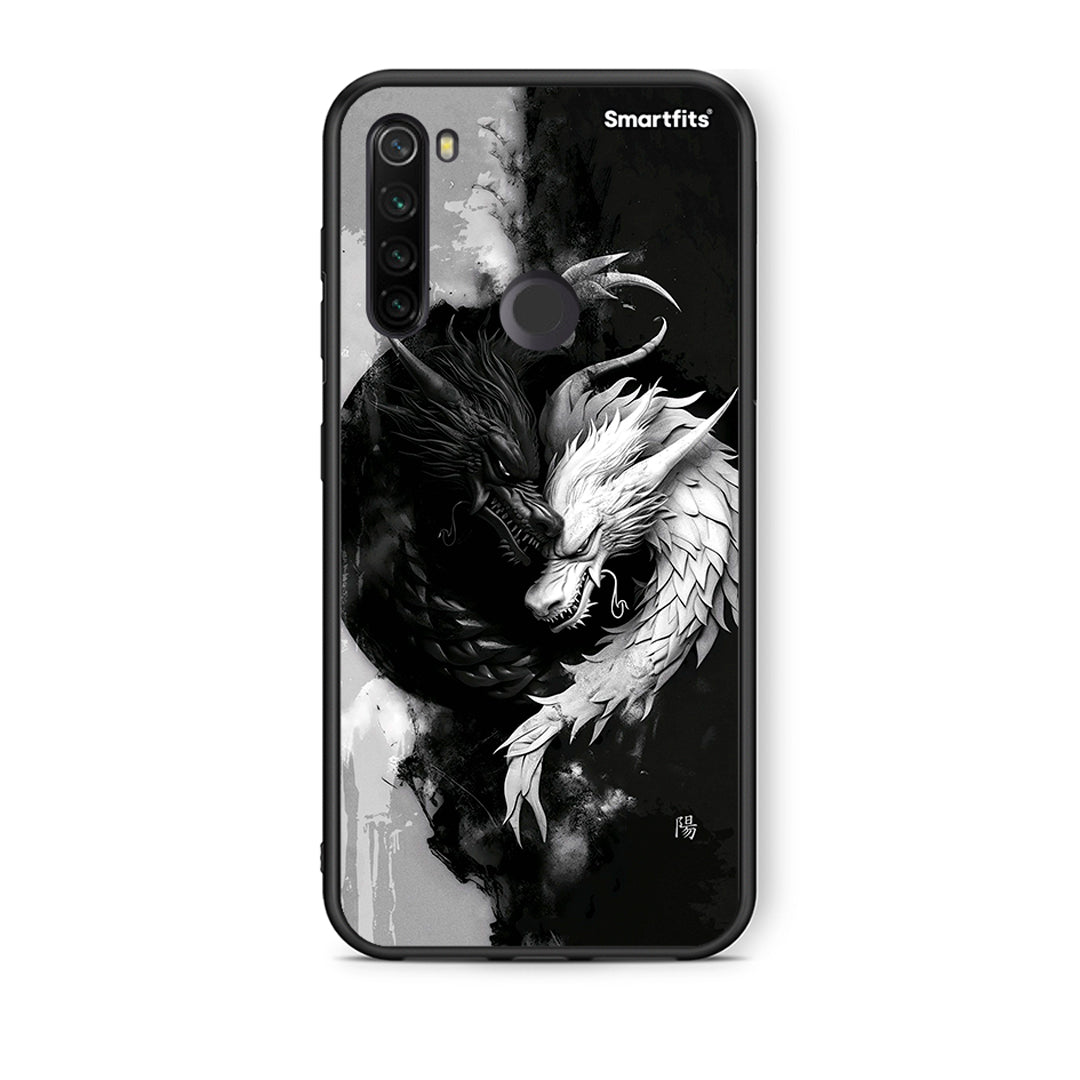 Xiaomi Redmi Note 8T Yin Yang θήκη από τη Smartfits με σχέδιο στο πίσω μέρος και μαύρο περίβλημα | Smartphone case with colorful back and black bezels by Smartfits