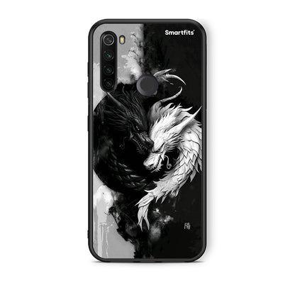 Xiaomi Redmi Note 8T Yin Yang θήκη από τη Smartfits με σχέδιο στο πίσω μέρος και μαύρο περίβλημα | Smartphone case with colorful back and black bezels by Smartfits