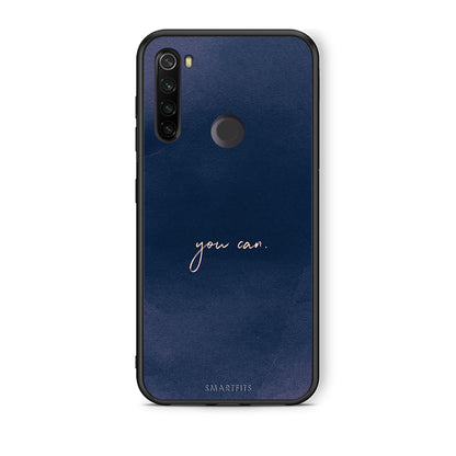 Xiaomi Redmi Note 8T You Can θήκη από τη Smartfits με σχέδιο στο πίσω μέρος και μαύρο περίβλημα | Smartphone case with colorful back and black bezels by Smartfits