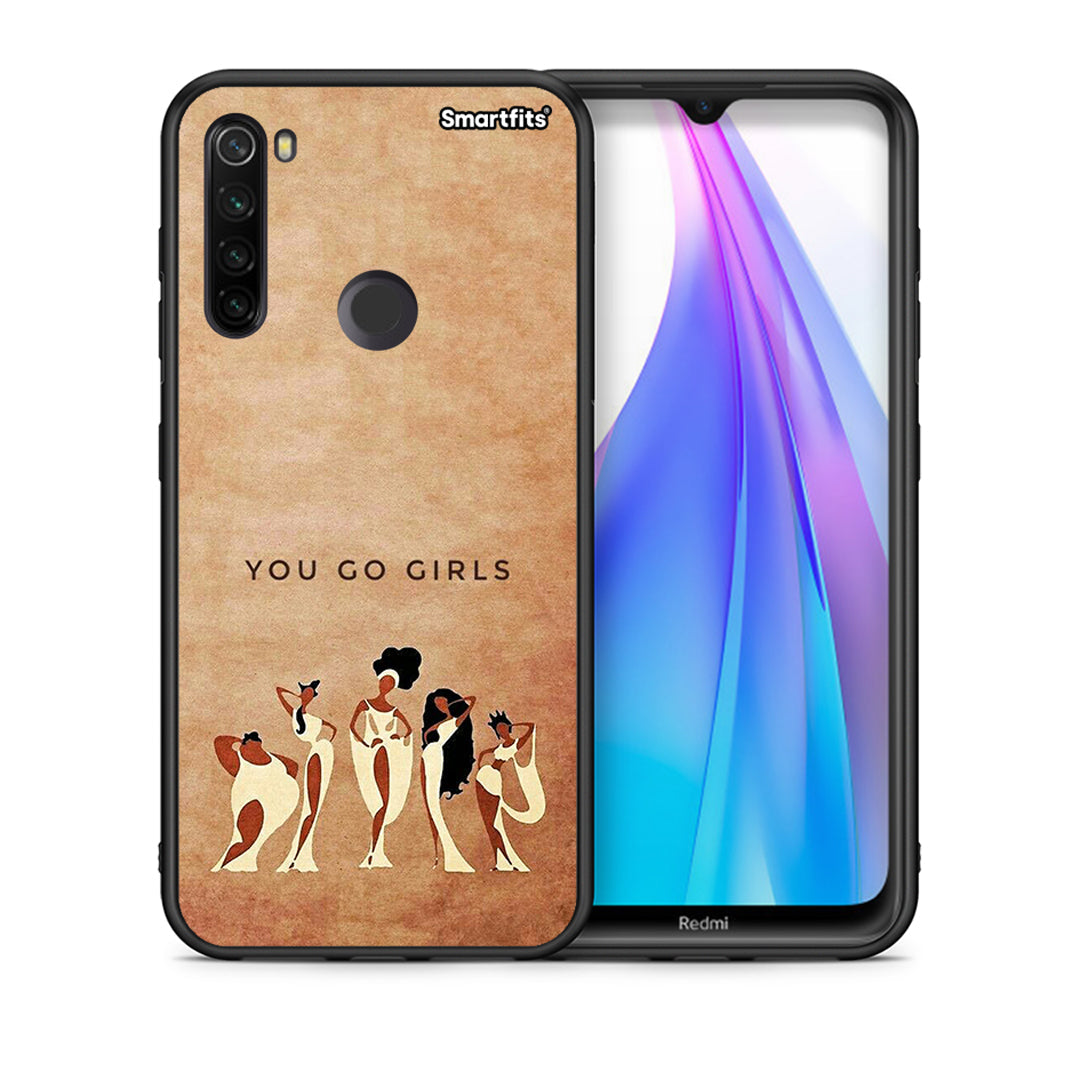 Θήκη Xiaomi Redmi Note 8T You Go Girl από τη Smartfits με σχέδιο στο πίσω μέρος και μαύρο περίβλημα | Xiaomi Redmi Note 8 You Go Girl case with colorful back and black bezels