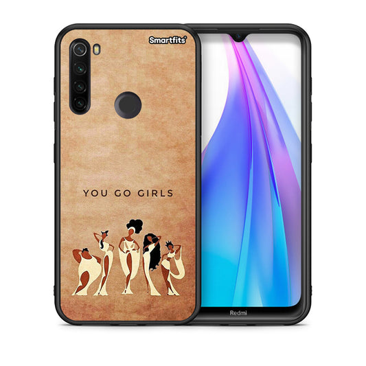 Θήκη Xiaomi Redmi Note 8T You Go Girl από τη Smartfits με σχέδιο στο πίσω μέρος και μαύρο περίβλημα | Xiaomi Redmi Note 8 You Go Girl case with colorful back and black bezels