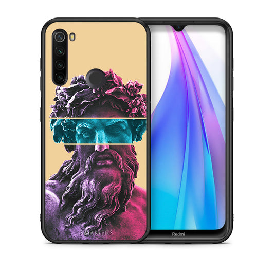 Θήκη Αγίου Βαλεντίνου Xiaomi Redmi Note 8T Zeus Art από τη Smartfits με σχέδιο στο πίσω μέρος και μαύρο περίβλημα | Xiaomi Redmi Note 8 Zeus Art case with colorful back and black bezels