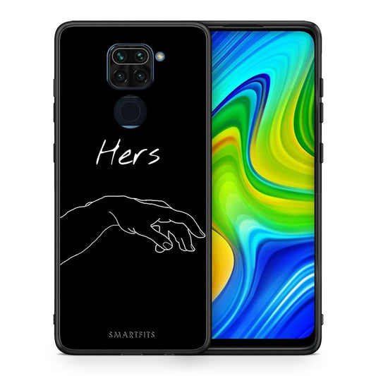 Θήκη Αγίου Βαλεντίνου Xiaomi Redmi Note 9 Aeshetic Love 1 από τη Smartfits με σχέδιο στο πίσω μέρος και μαύρο περίβλημα | Xiaomi Redmi Note 9 Aeshetic Love 1 case with colorful back and black bezels