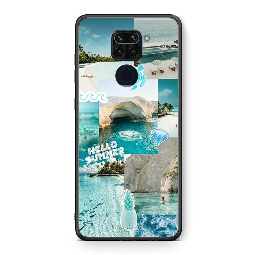 Θήκη Xiaomi Redmi Note 9 Aesthetic Summer από τη Smartfits με σχέδιο στο πίσω μέρος και μαύρο περίβλημα | Xiaomi Redmi Note 9 Aesthetic Summer case with colorful back and black bezels
