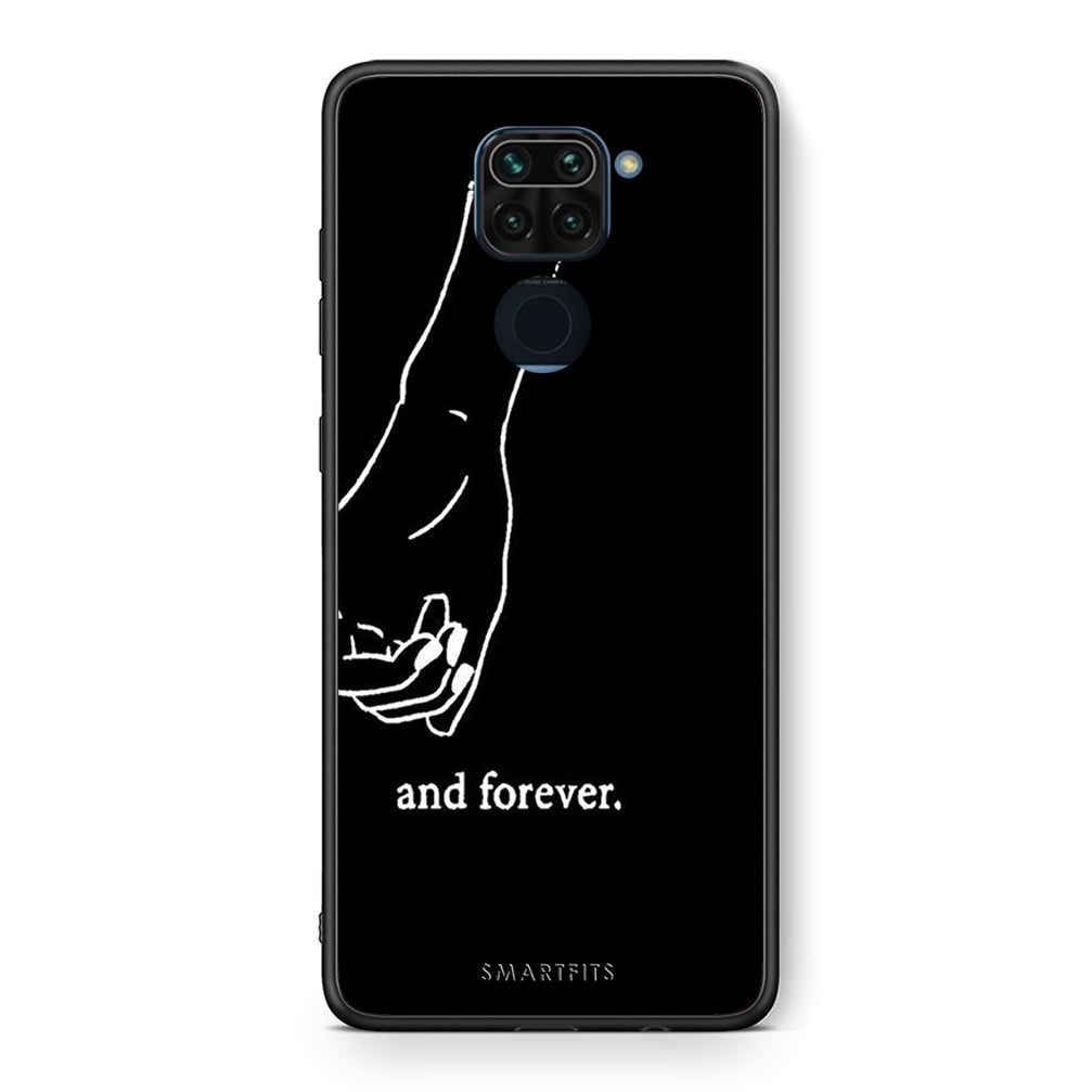Θήκη Αγίου Βαλεντίνου Xiaomi Redmi Note 9 Always & Forever 2 από τη Smartfits με σχέδιο στο πίσω μέρος και μαύρο περίβλημα | Xiaomi Redmi Note 9 Always & Forever 2 case with colorful back and black bezels