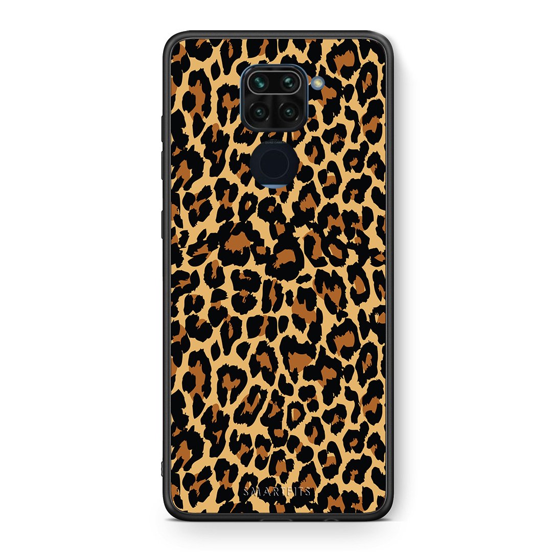 Θήκη Xiaomi Redmi Note 9 Leopard Animal από τη Smartfits με σχέδιο στο πίσω μέρος και μαύρο περίβλημα | Xiaomi Redmi Note 9 Leopard Animal case with colorful back and black bezels