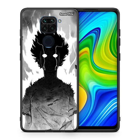 Θήκη Xiaomi Redmi Note 9 Anime Boy από τη Smartfits με σχέδιο στο πίσω μέρος και μαύρο περίβλημα | Xiaomi Redmi Note 9 Anime Boy case with colorful back and black bezels