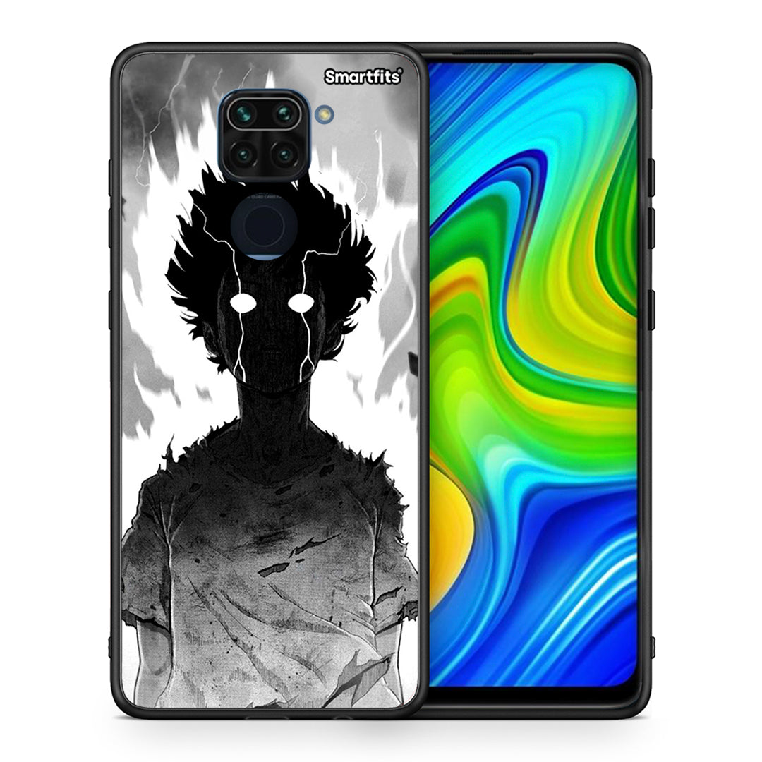 Θήκη Xiaomi Redmi Note 9 Anime Boy από τη Smartfits με σχέδιο στο πίσω μέρος και μαύρο περίβλημα | Xiaomi Redmi Note 9 Anime Boy case with colorful back and black bezels