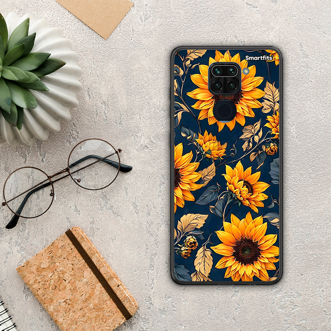 Autumn Sunflowers - Xiaomi Redmi Note 9 θήκη