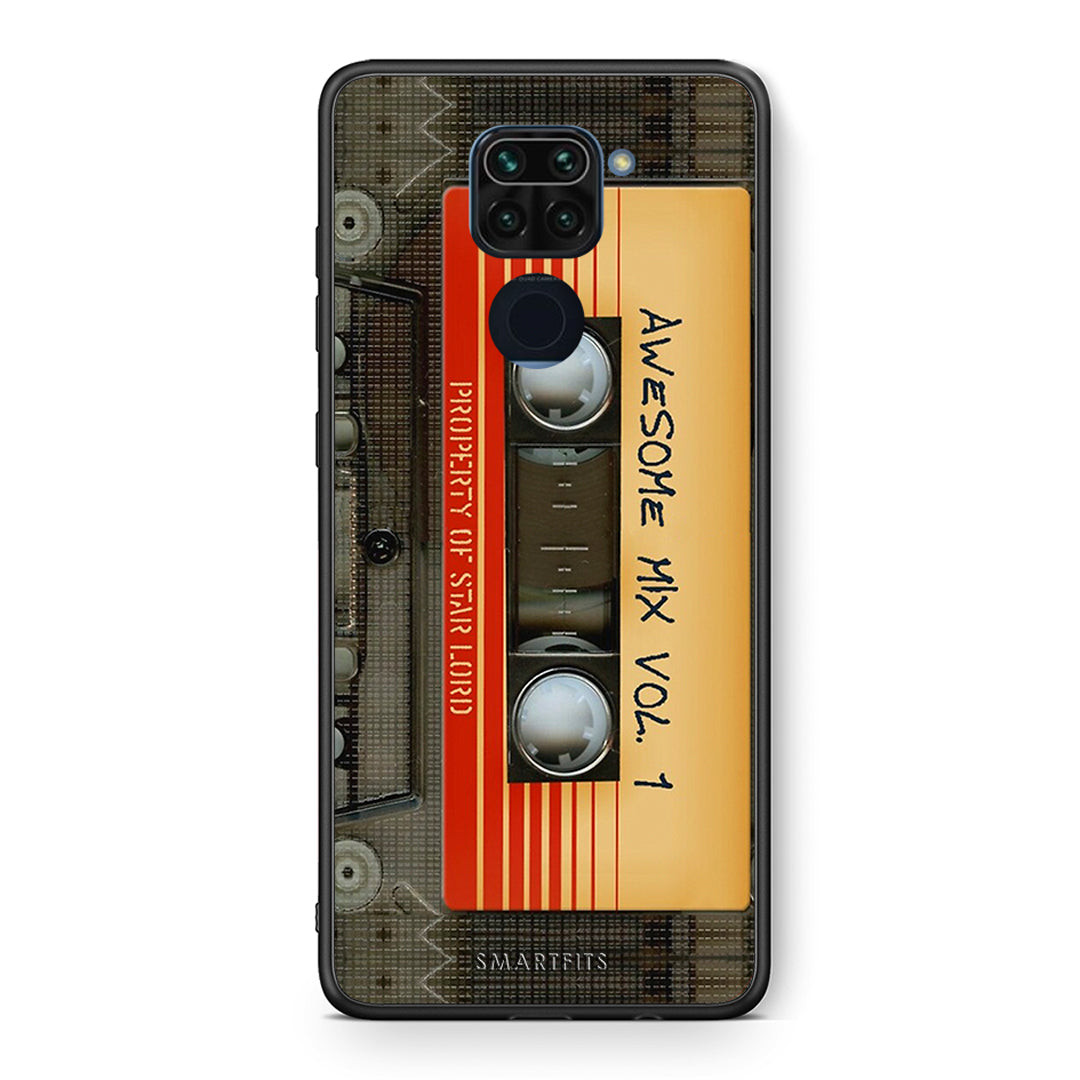 Θήκη Xiaomi Redmi Note 9 Awesome Mix από τη Smartfits με σχέδιο στο πίσω μέρος και μαύρο περίβλημα | Xiaomi Redmi Note 9 Awesome Mix case with colorful back and black bezels