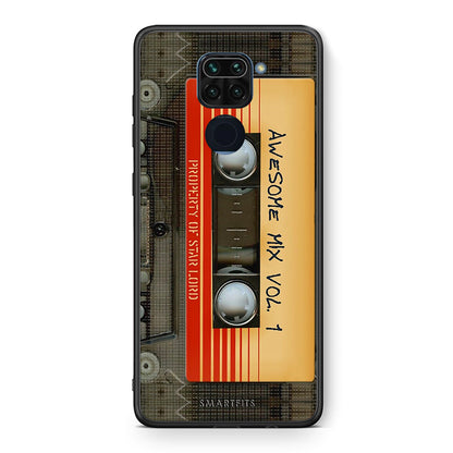 Θήκη Xiaomi Redmi Note 9 Awesome Mix από τη Smartfits με σχέδιο στο πίσω μέρος και μαύρο περίβλημα | Xiaomi Redmi Note 9 Awesome Mix case with colorful back and black bezels