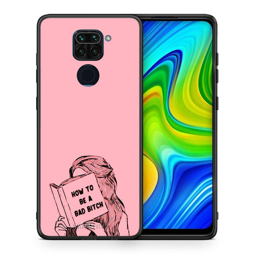 Θήκη Xiaomi Redmi Note 9 Bad Bitch από τη Smartfits με σχέδιο στο πίσω μέρος και μαύρο περίβλημα | Xiaomi Redmi Note 9 Bad Bitch case with colorful back and black bezels