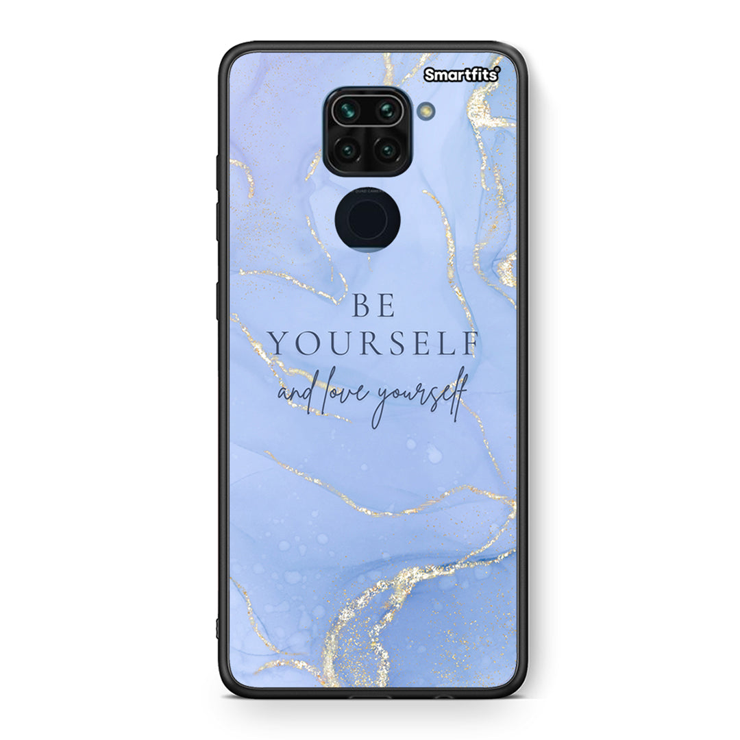 Θήκη Xiaomi Redmi Note 9 Be Yourself από τη Smartfits με σχέδιο στο πίσω μέρος και μαύρο περίβλημα | Xiaomi Redmi Note 9 Be Yourself case with colorful back and black bezels