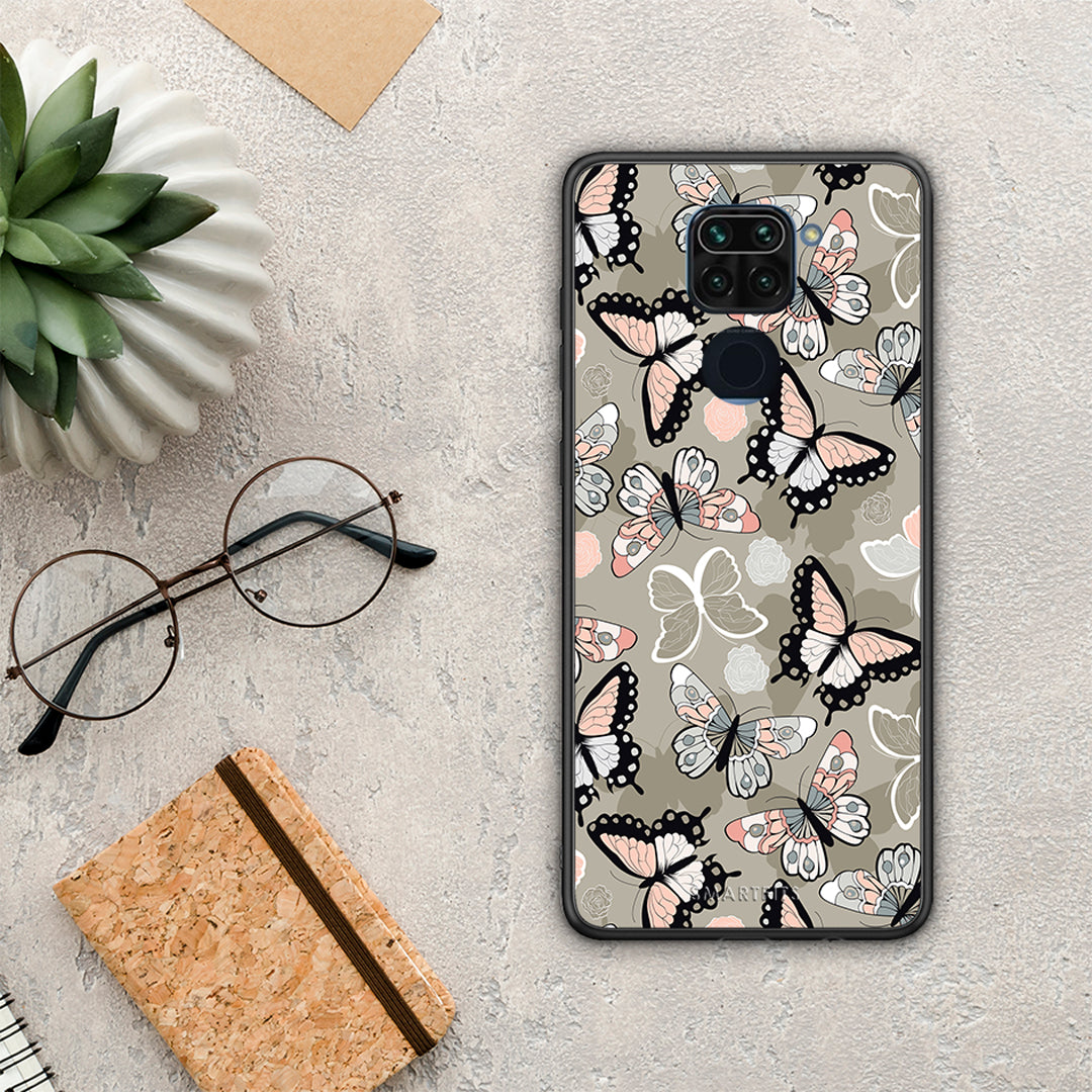 Boho Butterflies - Xiaomi Redmi Note 9 θήκη