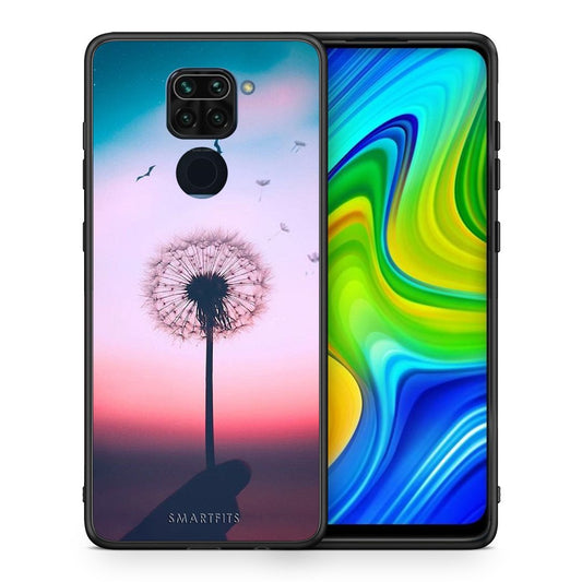 Θήκη Xiaomi Redmi Note 9 Wish Boho από τη Smartfits με σχέδιο στο πίσω μέρος και μαύρο περίβλημα | Xiaomi Redmi Note 9 Wish Boho case with colorful back and black bezels