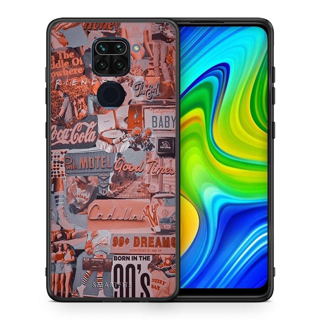 Θήκη Xiaomi Redmi Note 9 Born In 90s από τη Smartfits με σχέδιο στο πίσω μέρος και μαύρο περίβλημα | Xiaomi Redmi Note 9 Born In 90s case with colorful back and black bezels