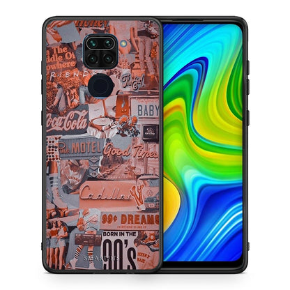 Θήκη Xiaomi Redmi Note 9 Born In 90s από τη Smartfits με σχέδιο στο πίσω μέρος και μαύρο περίβλημα | Xiaomi Redmi Note 9 Born In 90s case with colorful back and black bezels